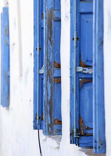 Magic of The Cyclades-Blue windows