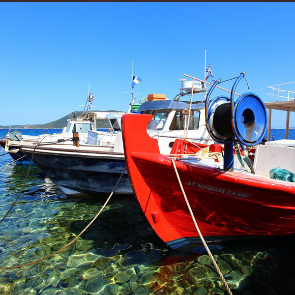Magic of the Cyclades-Traditional Greek fishing boat