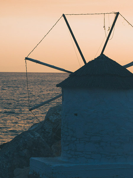 Magic of the Cyclades-Traditional Greek windmill